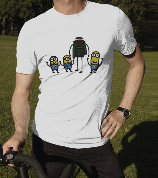 Boston Celtics Jrue Holiday Gru Holiday Minions T-Shirt