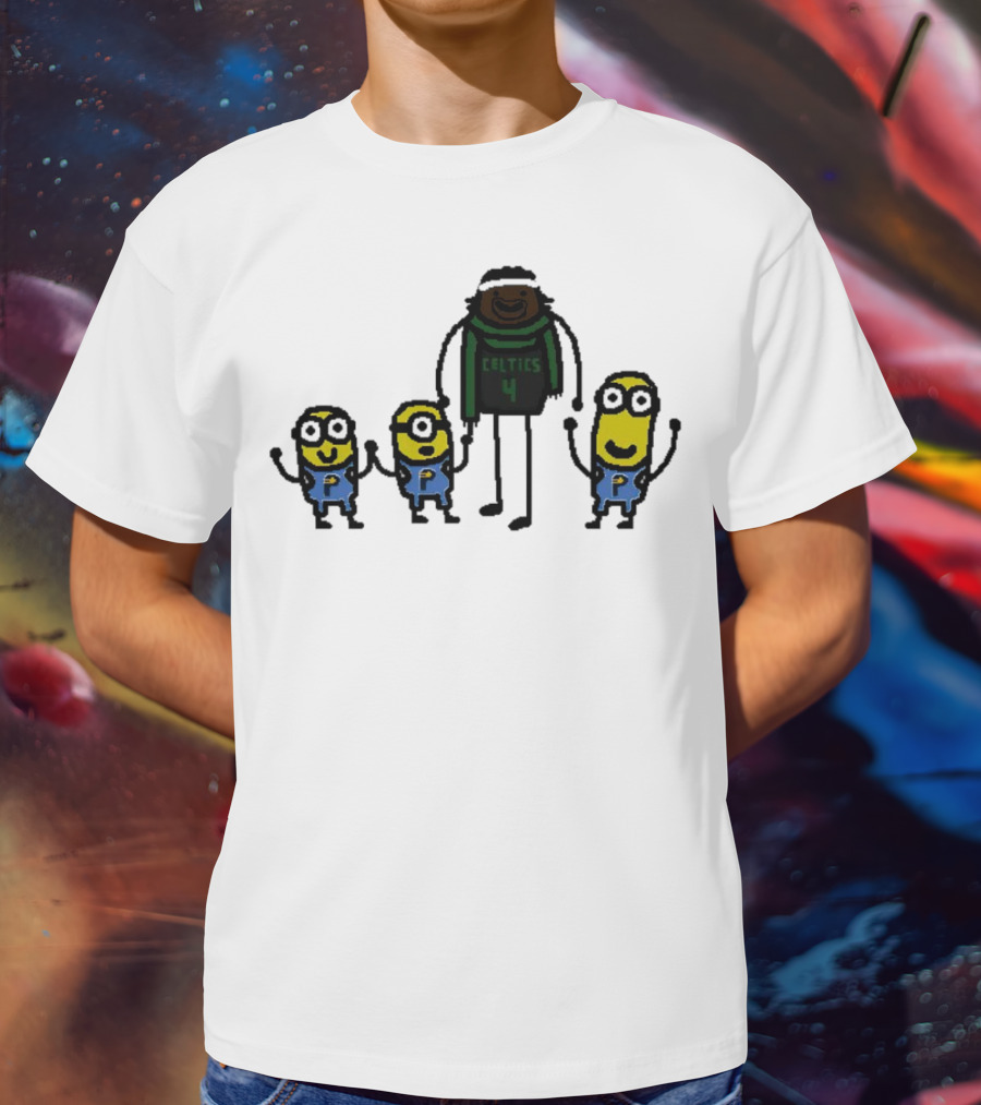 Boston Celtics Jrue Holiday Gru Holiday Minions T-Shirt