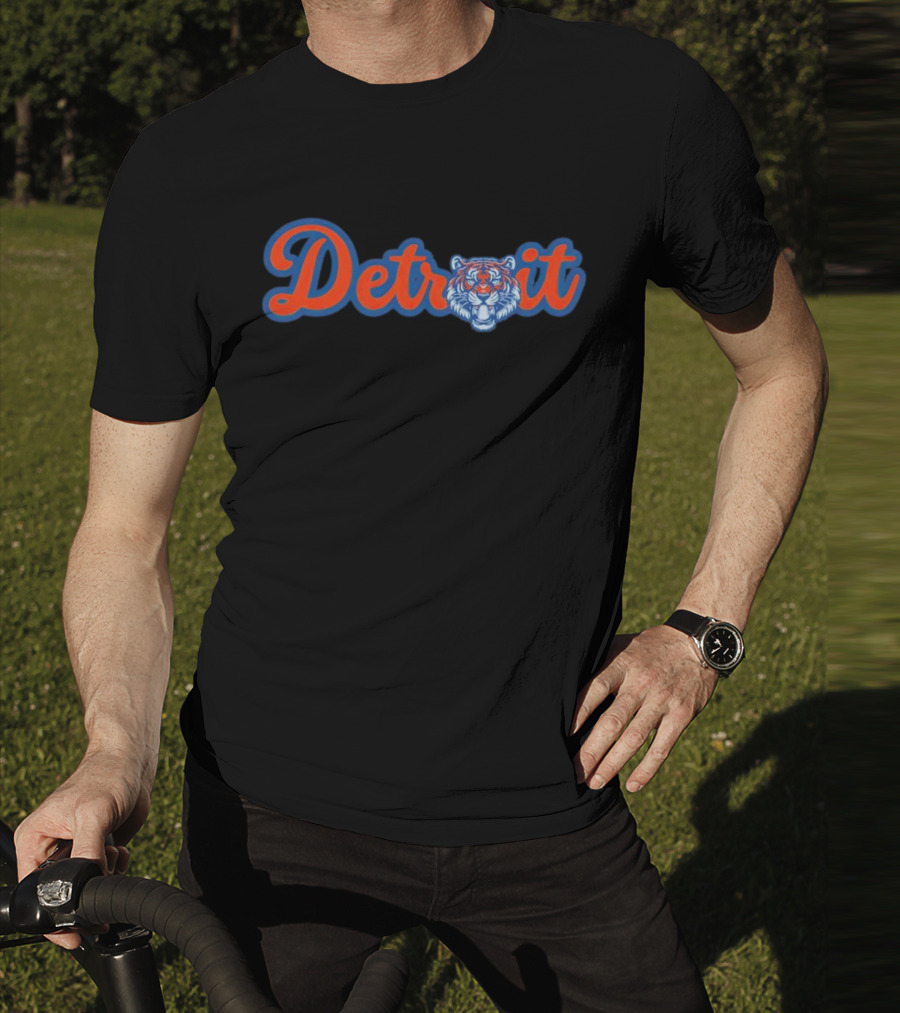 Detroit Tigers MLB Team Vintage Tiger Face T-Shirt