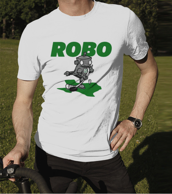Robo Robot Playing Hockey T-Shirt