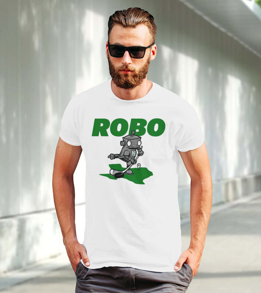 Robo Robot Playing Hockey T-Shirt