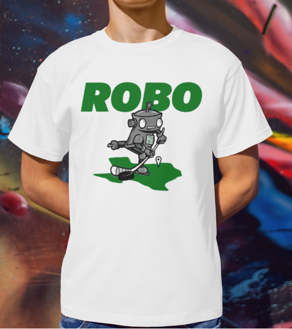 Robo Robot Playing Hockey T-Shirt