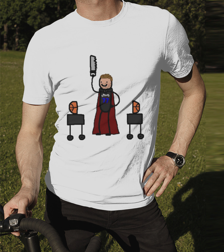 Luka Doncic Dallas Mavericks Luka Magic Basketball Hero With Cape And Saw T-Shirt