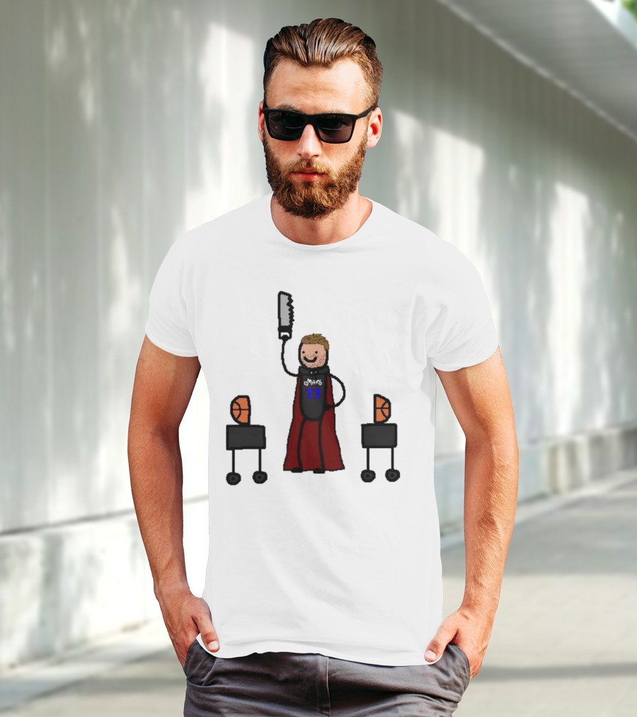 Luka Doncic Dallas Mavericks Luka Magic Basketball Hero With Cape And Saw T-Shirt