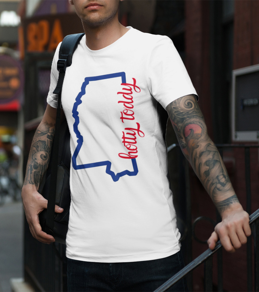Mississippi Map Hotty Toddy T-Shirt
