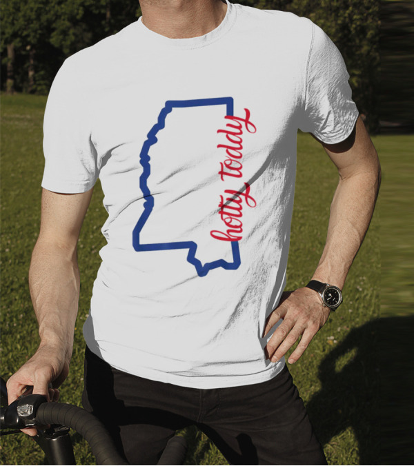 Mississippi Map Hotty Toddy T-Shirt