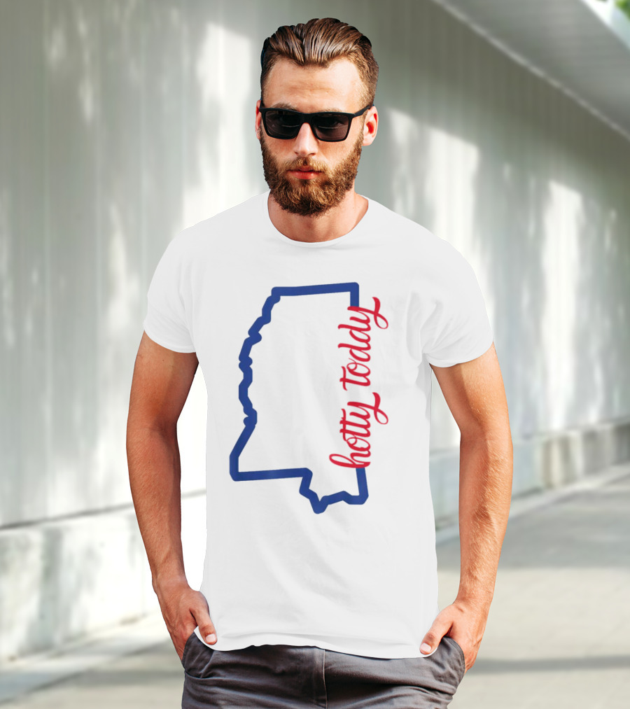 Mississippi Map Hotty Toddy T-Shirt