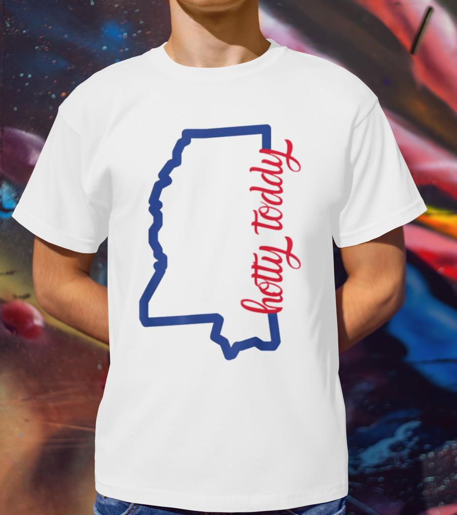 Mississippi Map Hotty Toddy T-Shirt
