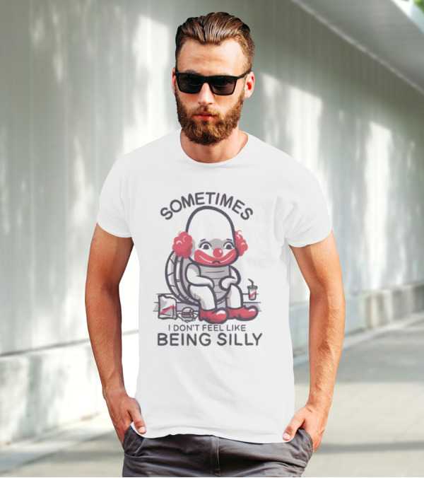 Sometimes I Don't Feel Like Being Silly Turtle With Headphones And Drink T-Shirt