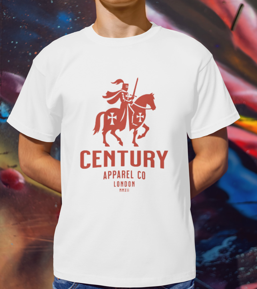 Century Apparel Co London MMXII Knight On Horse T-Shirt
