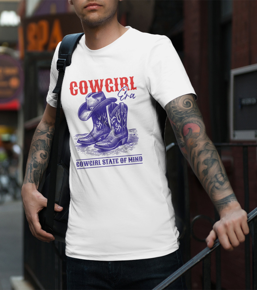 Cowgirl Era Cowgirl State Of Mind Vintage T-Shirt
