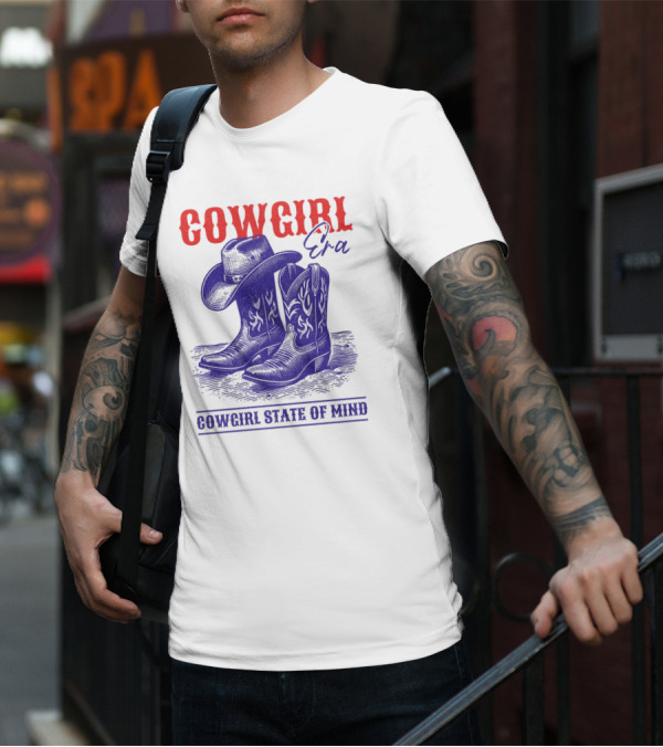 Cowgirl Era Cowgirl State Of Mind Vintage T-Shirt