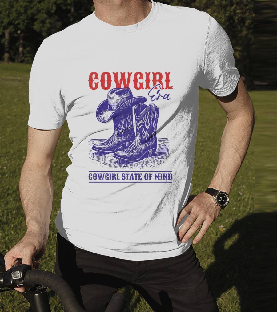 Cowgirl Era Cowgirl State Of Mind Vintage T-Shirt