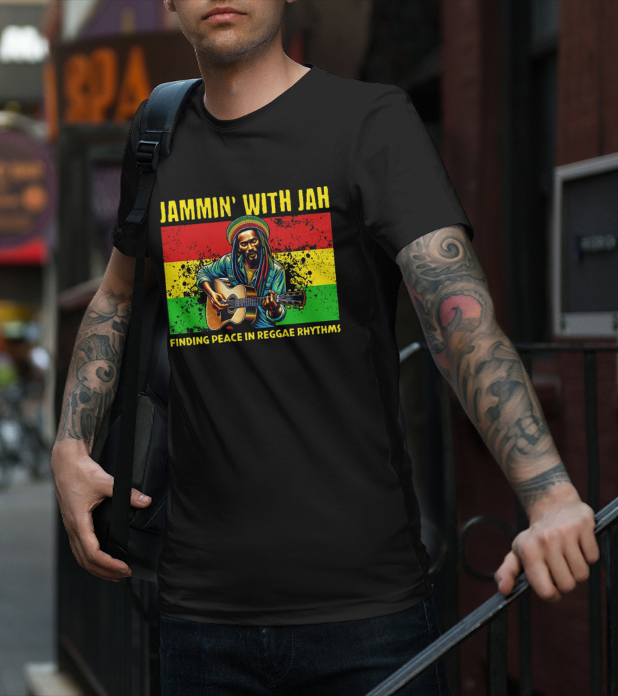 JAMMIN' WITH JAH FINDING PEACE IN REGGAE RHYTHMS T-Shirt