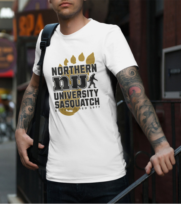 Northern University Sasquatch NU Established 1977 T-Shirt