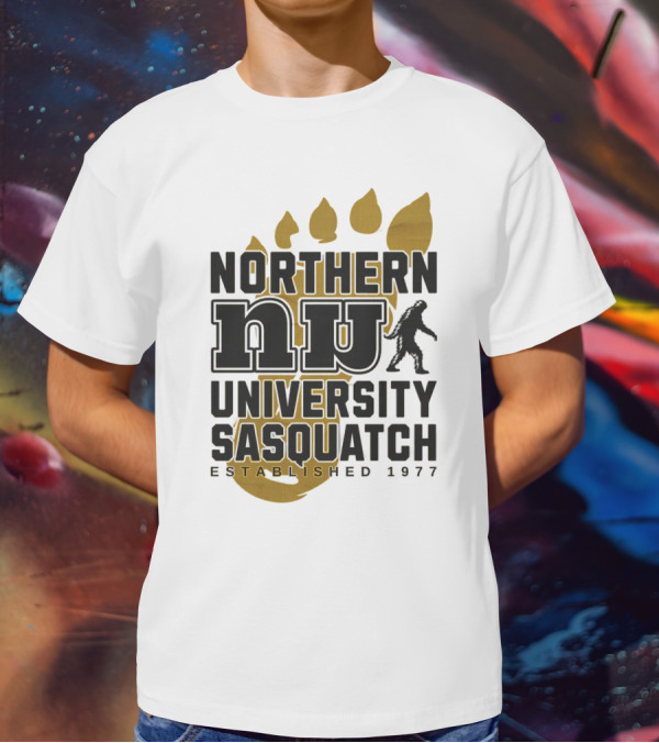 Northern University Sasquatch NU Established 1977 T-Shirt