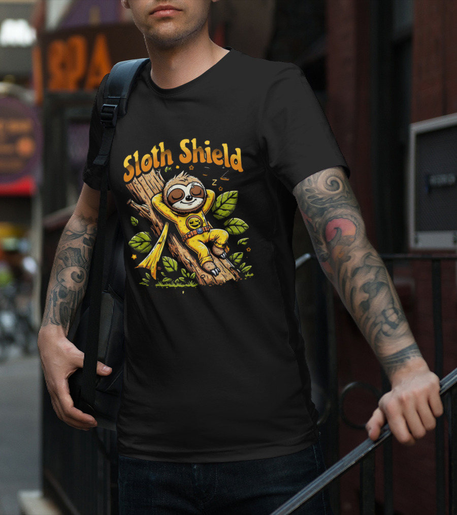 Sloth Shield Protector Of The Trees T-Shirt