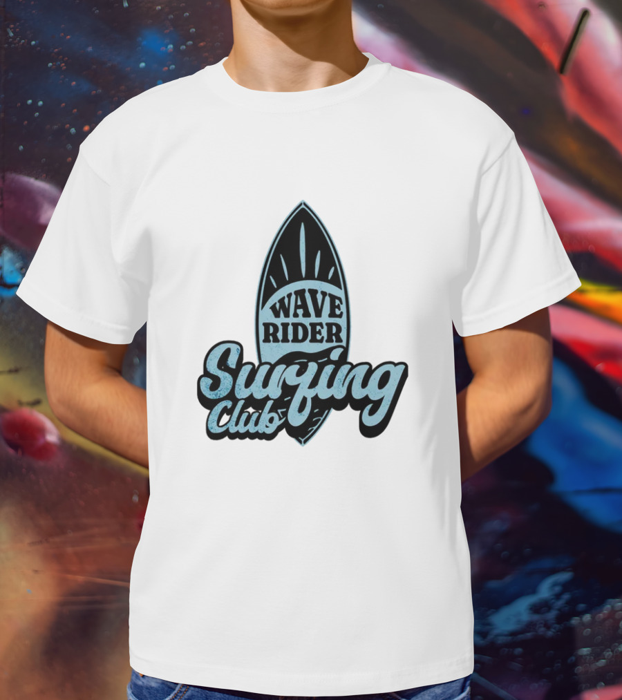 Wave Rider Surfing Club Surfboard T-Shirt