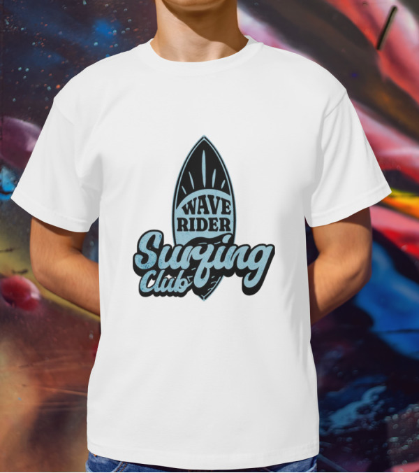 Wave Rider Surfing Club Surfboard T-Shirt