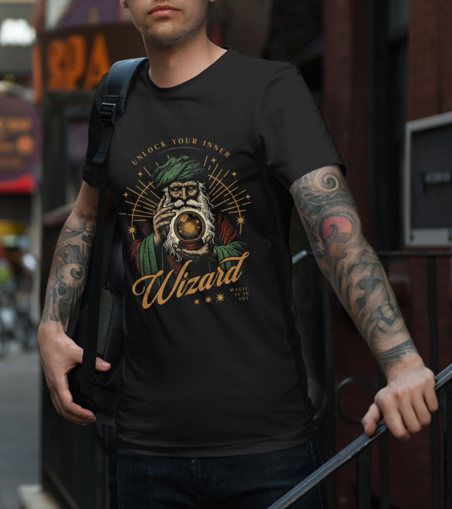 Unlock Your Inner Wizard Magic Is In You Vintage Mystic T-Shirt