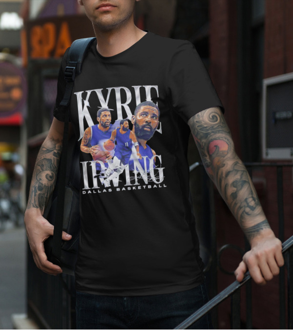 Kyrie Irving Dallas Basketball Vintage Retro Athlete Action T-Shirt