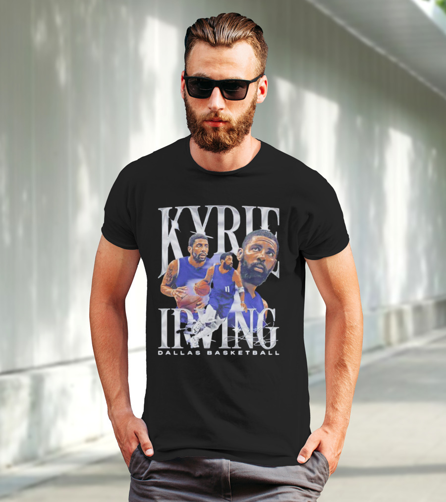 Kyrie Irving Dallas Basketball Vintage Retro Athlete Action T-Shirt