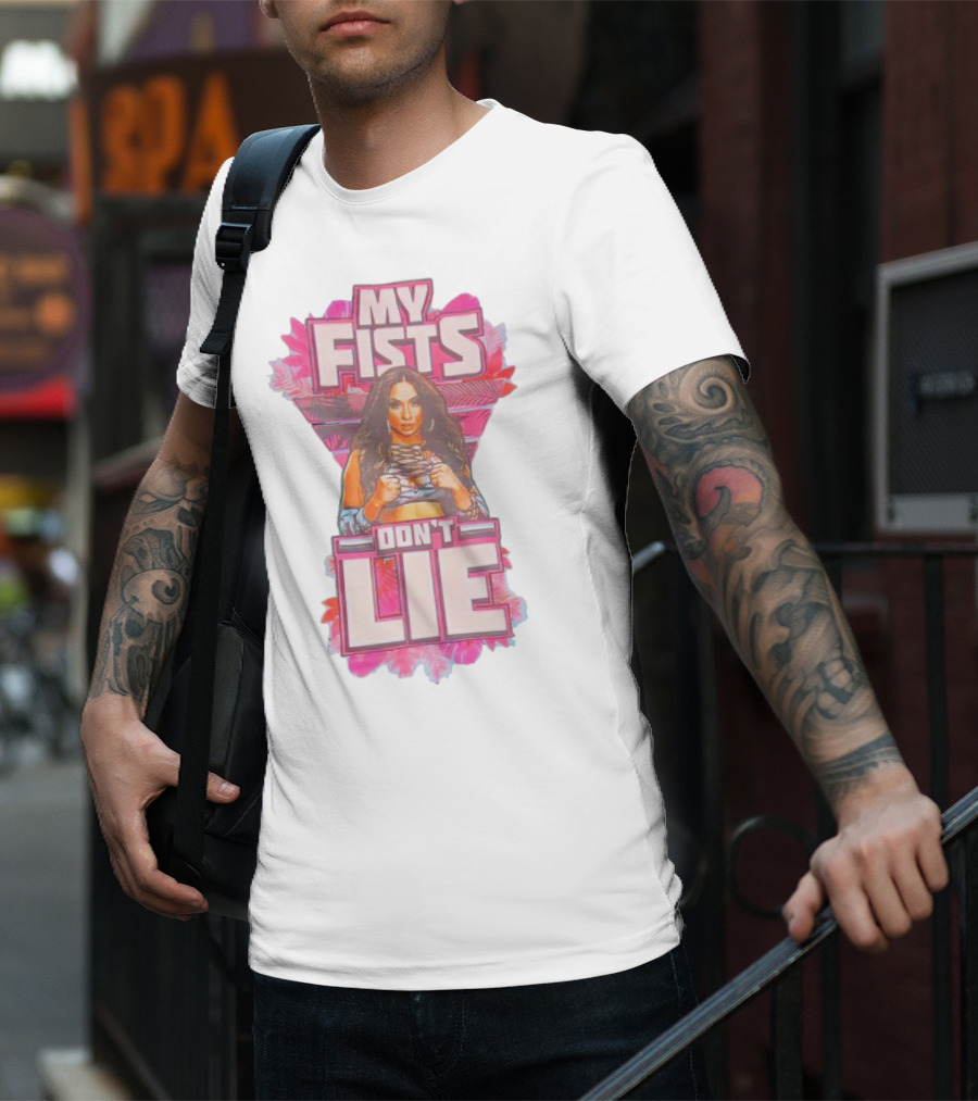 Lola Vice My Fists Don’t Lie Teal T-Shirt
