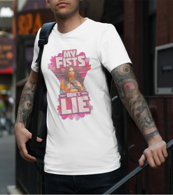 Lola Vice My Fists Don’t Lie Teal T-Shirt