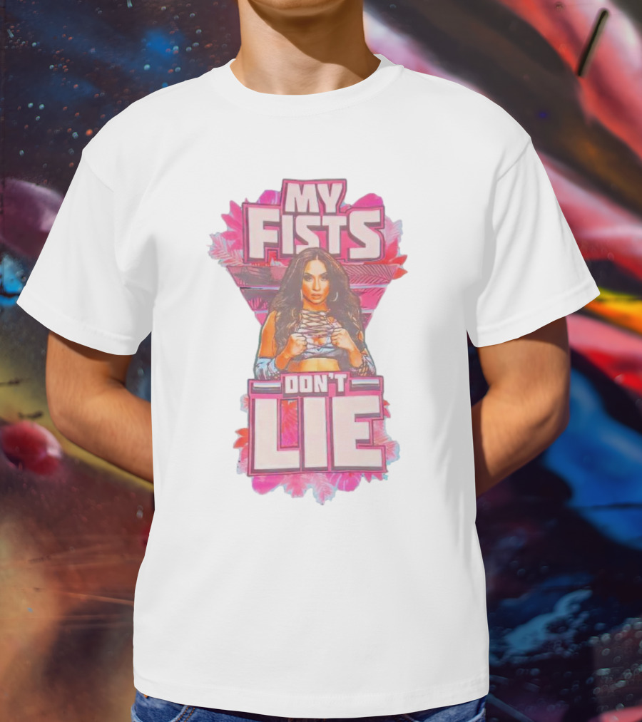Lola Vice My Fists Don’t Lie Teal T-Shirt