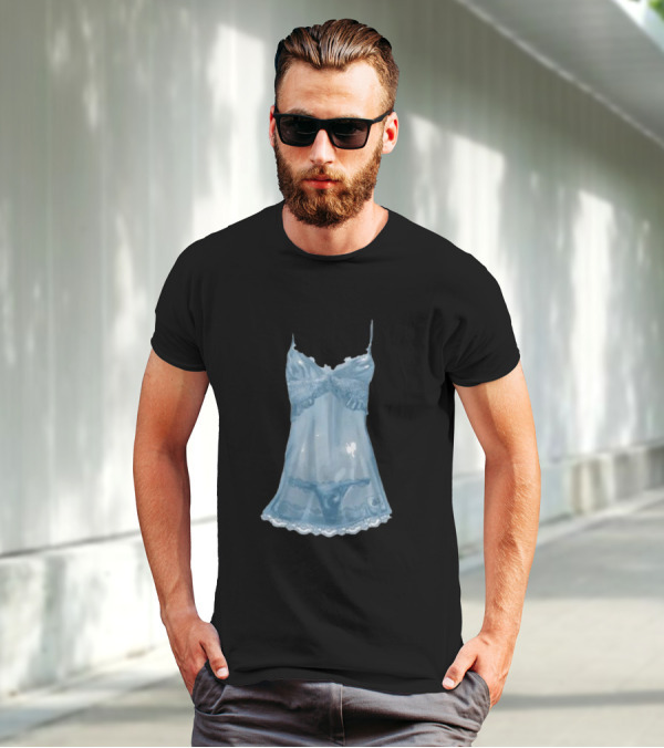 Sabrina Carpenter Blue Lingerie Nightwear T-Shirt