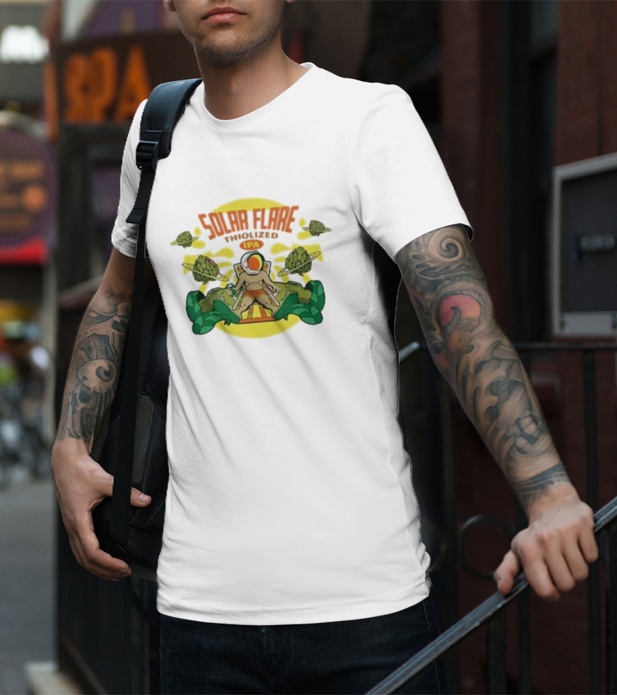 Solar Flare Thiolized Ipa Bright Sun Hop Astronaut Adventure T-Shirt