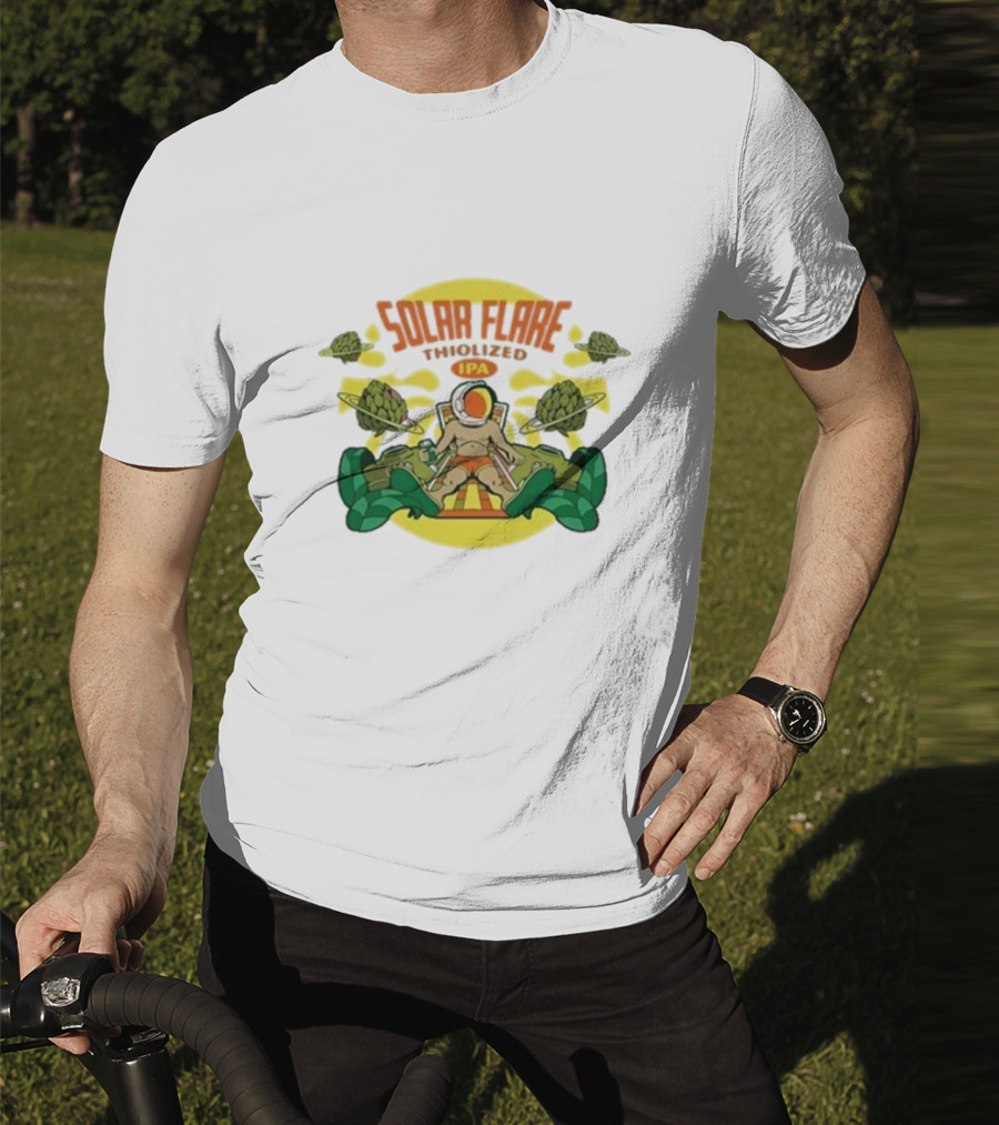 Solar Flare Thiolized Ipa Bright Sun Hop Astronaut Adventure T-Shirt