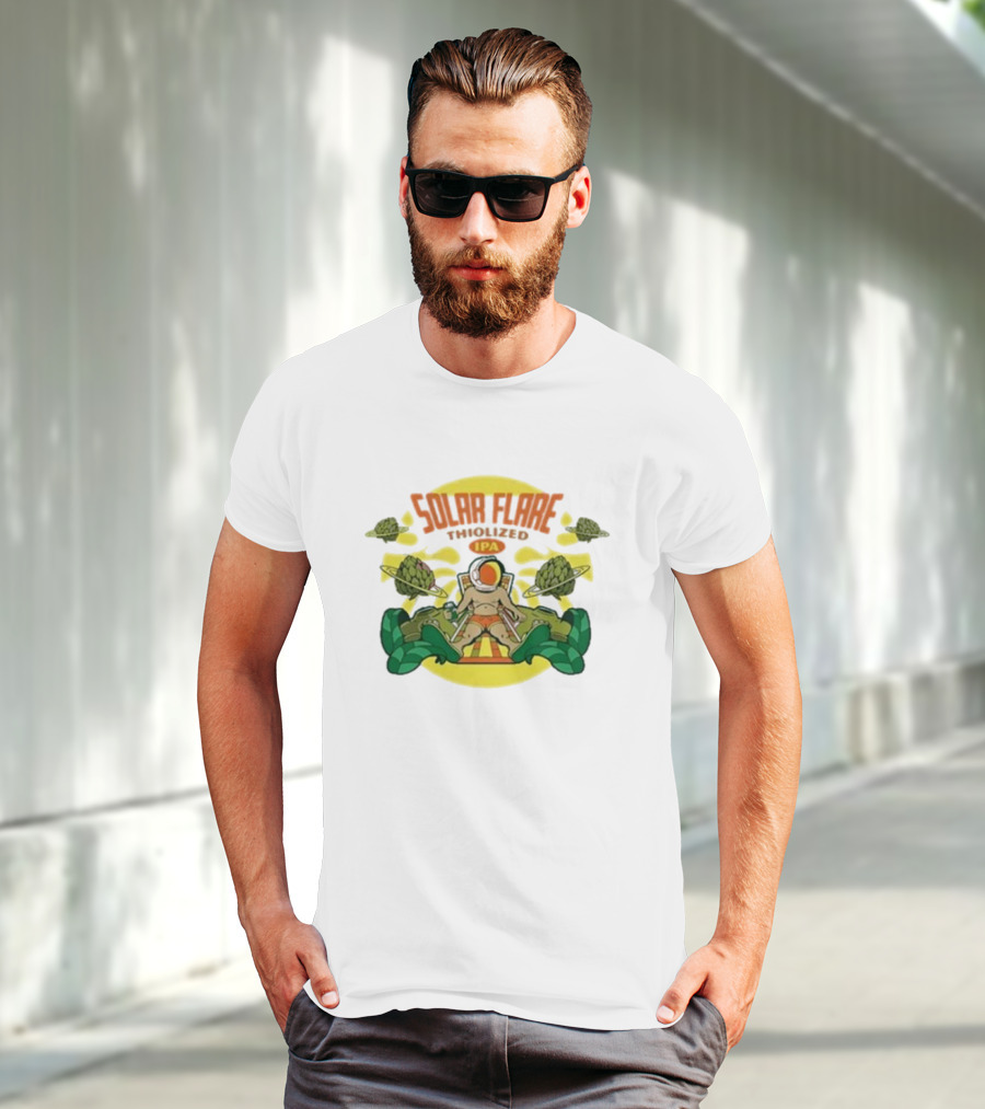 Solar Flare Thiolized Ipa Bright Sun Hop Astronaut Adventure T-Shirt