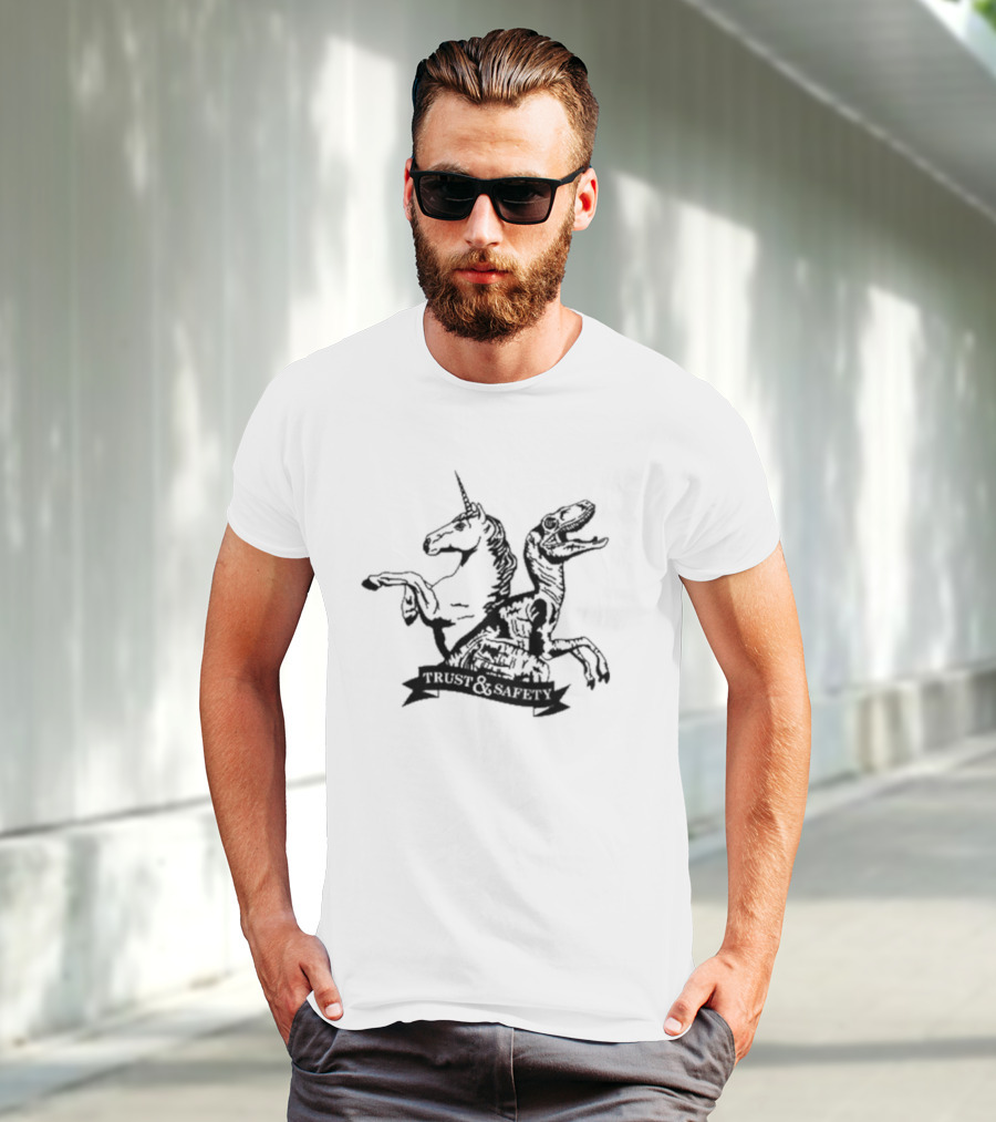 Unicorns And Dinosaurs Trust And Safety T-Shirt