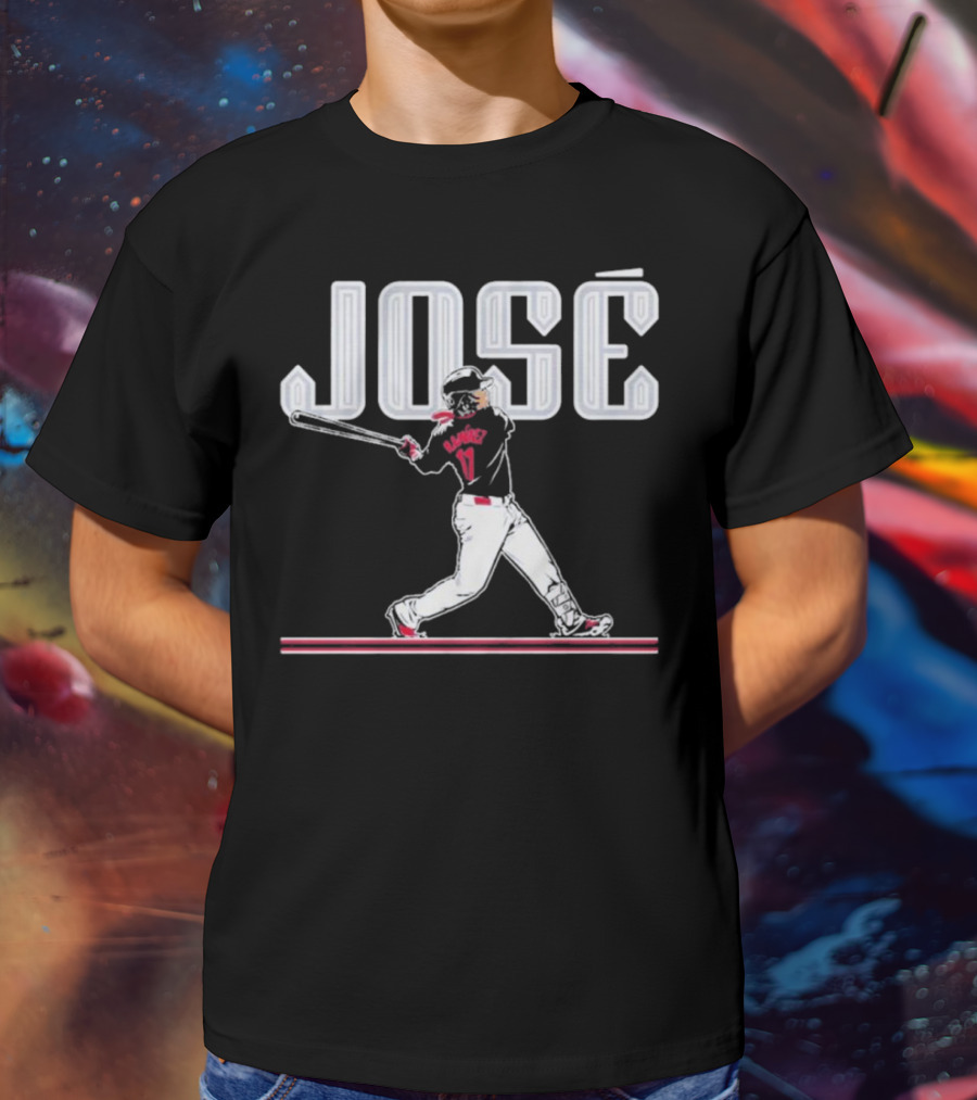 José Baseball Ramirez Slugger Swing T-Shirt