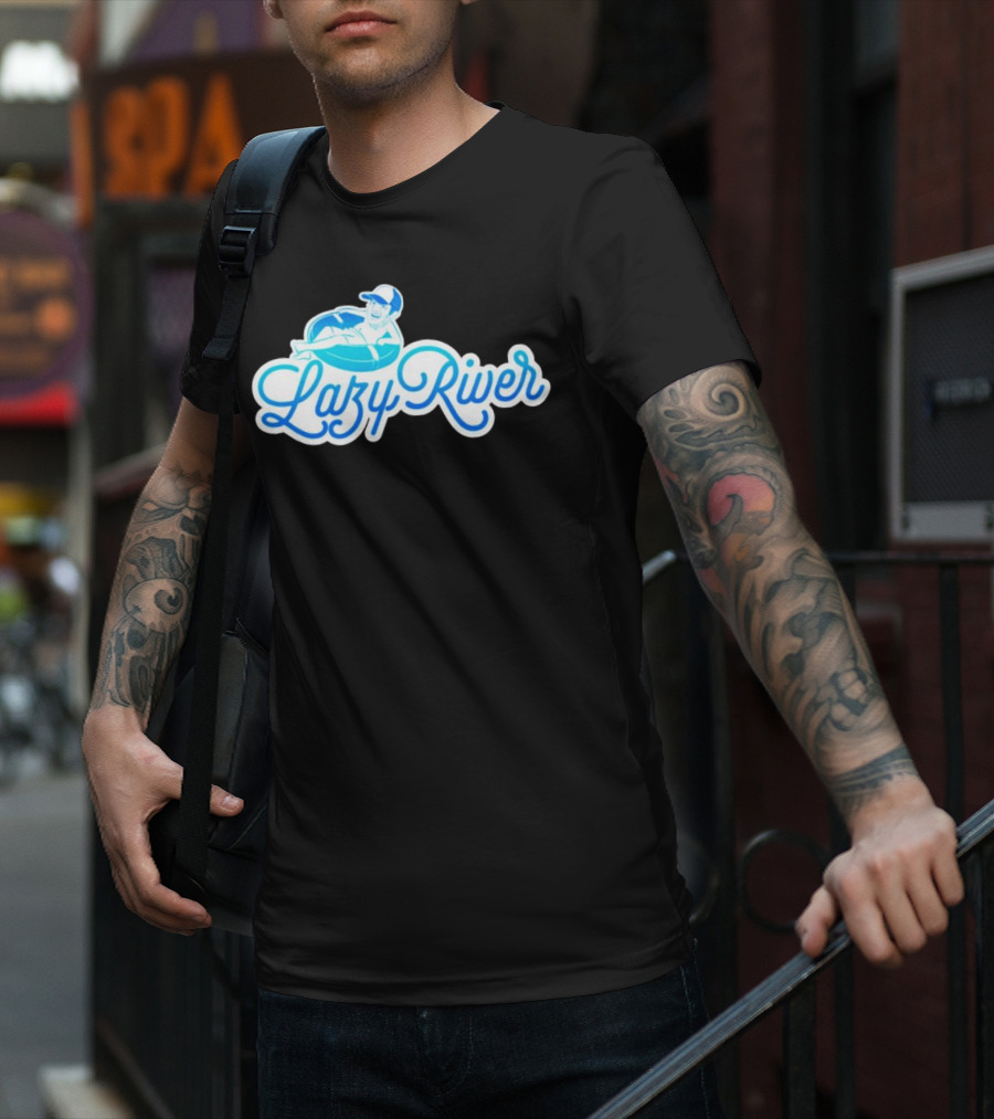 Lazy River Float Chill Relaxation Cartoon T-Shirt