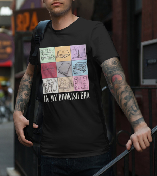 In My Bookish Era Reading Stack Aesthetic T-Shirt