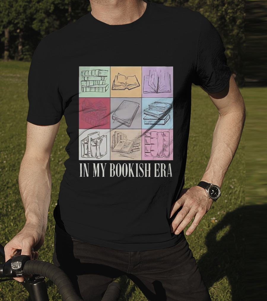 In My Bookish Era Reading Stack Aesthetic T-Shirt