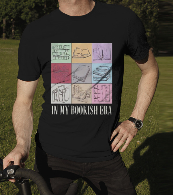 In My Bookish Era Reading Stack Aesthetic T-Shirt