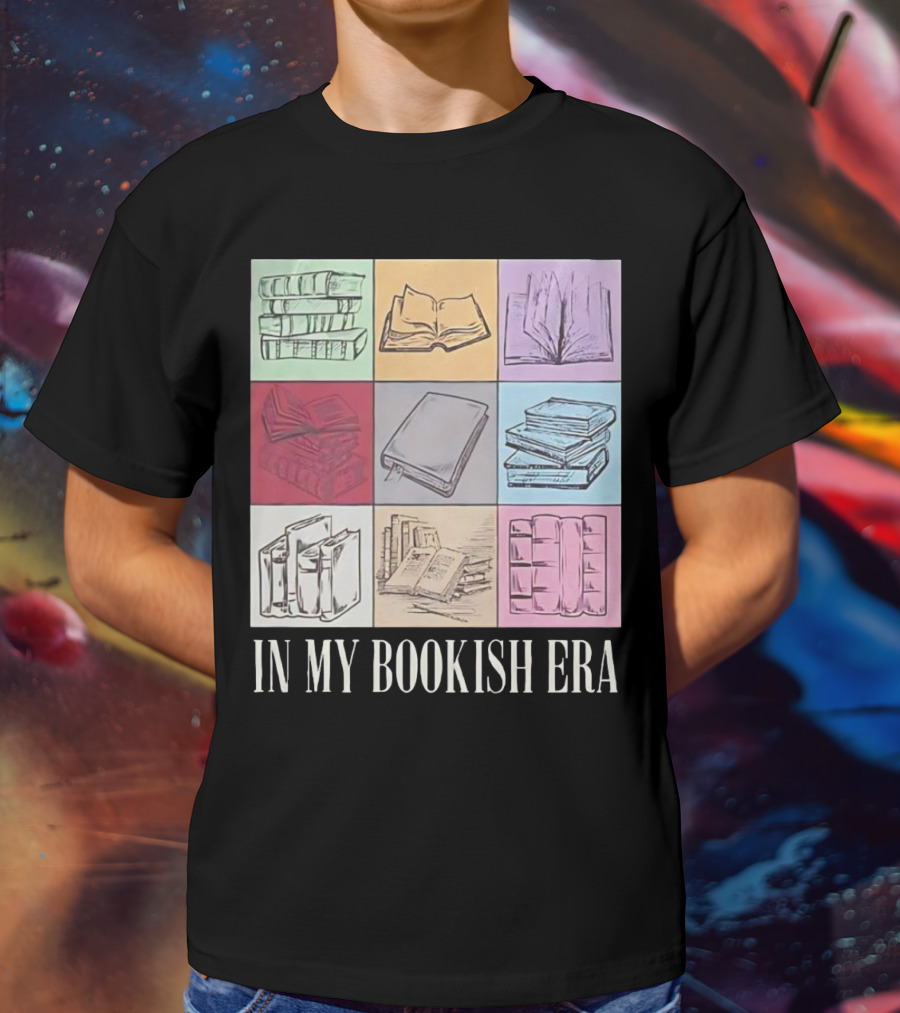 In My Bookish Era Reading Stack Aesthetic T-Shirt
