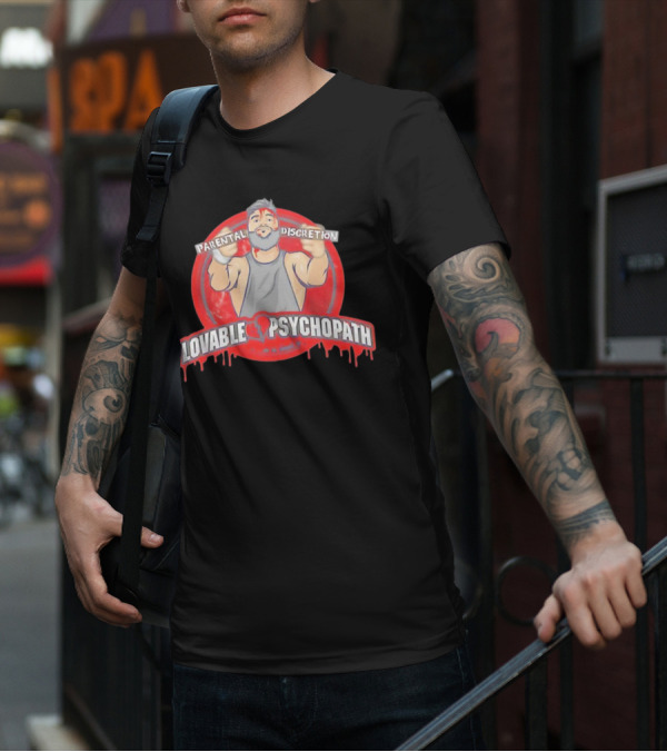 Parental Discretion Lovable Psychopath Tommy Vendetta T-Shirt