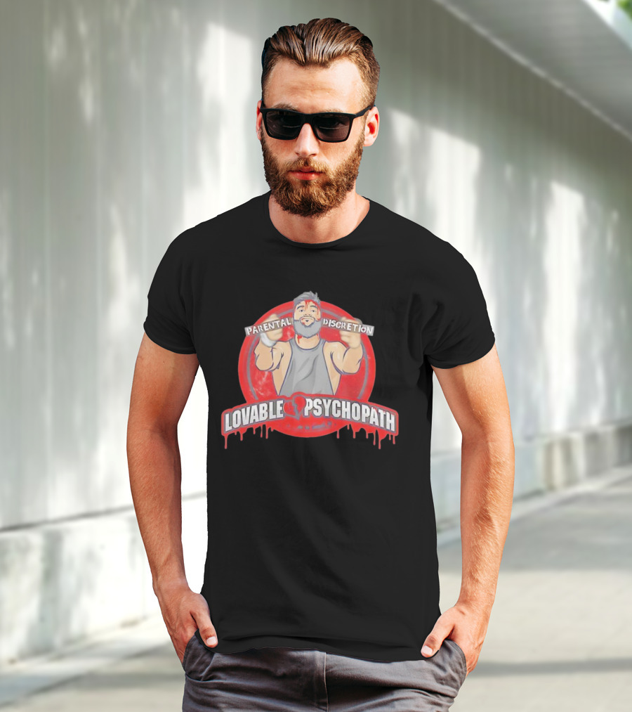 Parental Discretion Lovable Psychopath Tommy Vendetta T-Shirt