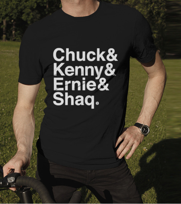 Chuck And Kenny And Ernie And Shaq NBA Legends Panel Names T-Shirt