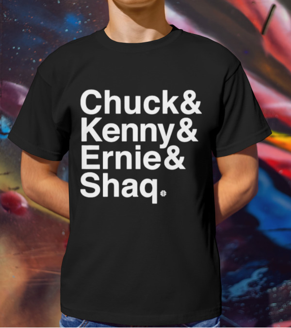Chuck And Kenny And Ernie And Shaq NBA Legends Panel Names T-Shirt