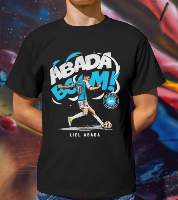 Liel Abada Charlotte Football Club Abada Boom Soccer Action T-Shirt