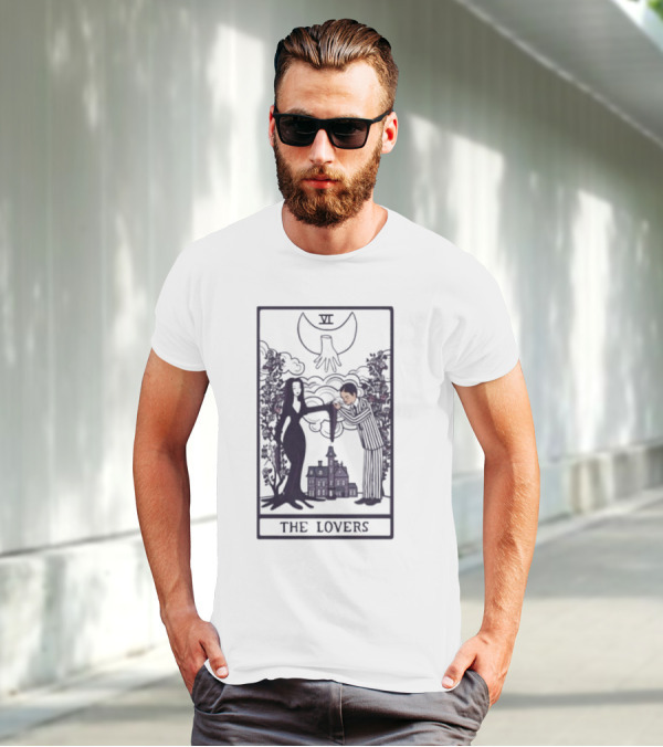 Vampire Lovers VI Tarot Card Gothic Castle And Bat T-Shirt