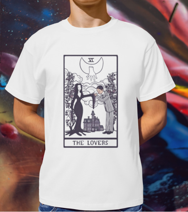 Vampire Lovers VI Tarot Card Gothic Castle And Bat T-Shirt