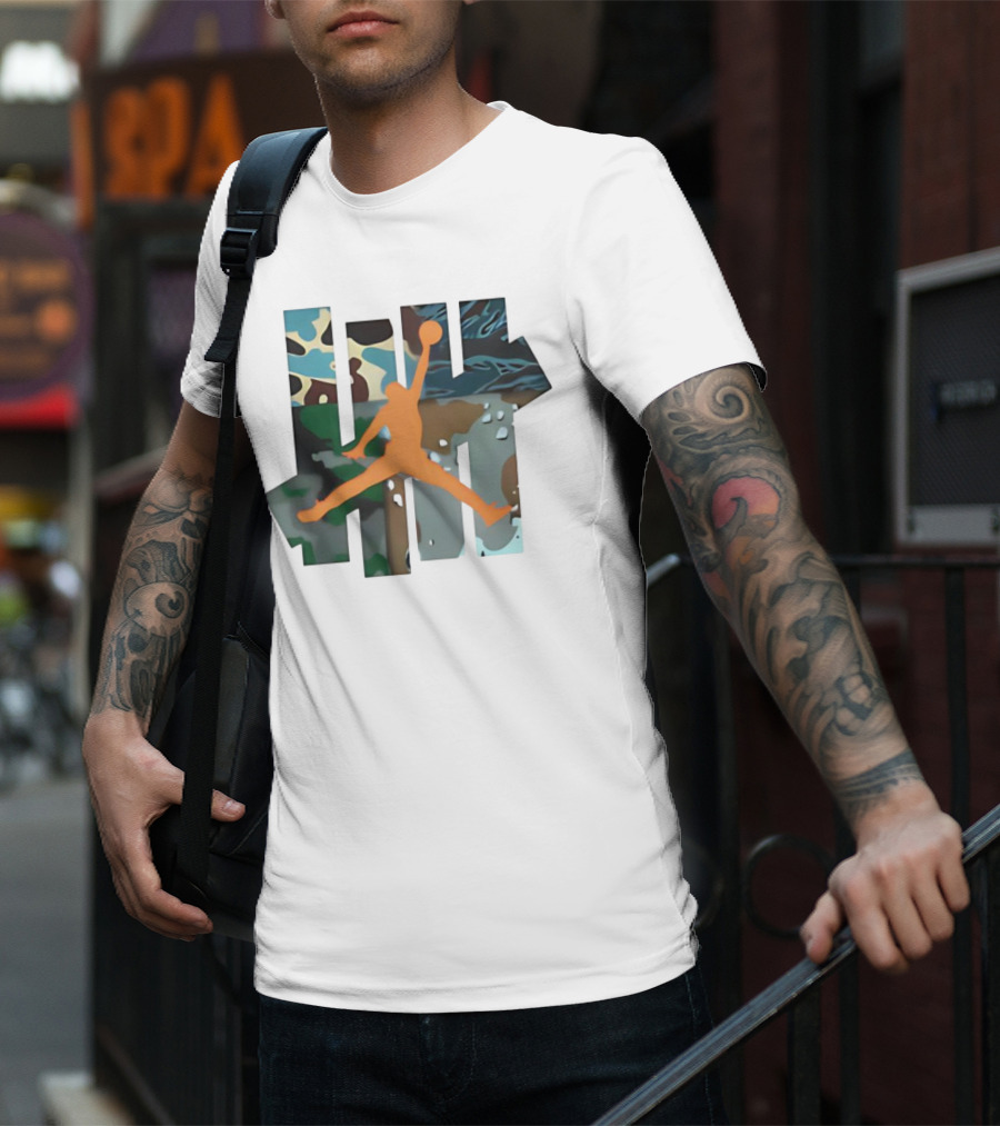 Luka Doncic Jordan X Undefeated Camo Jumpman Be More Prepared Than Anyone Else T-Shirt
