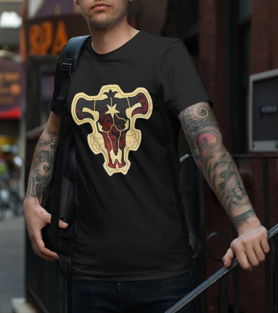 Zora Ideale Black Bull Symbol Black Clover Series T-Shirt