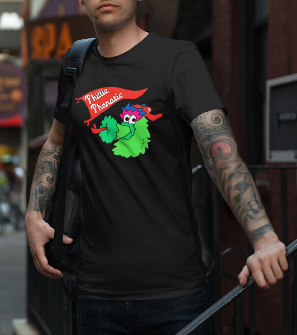 Phillie Phanatic Philadelphia Phillies Mascot Banner T-Shirt